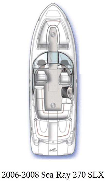 2006-2008 Sea Ray 270 SLX Infinity Luxury Woven Vinyl Replacement Set