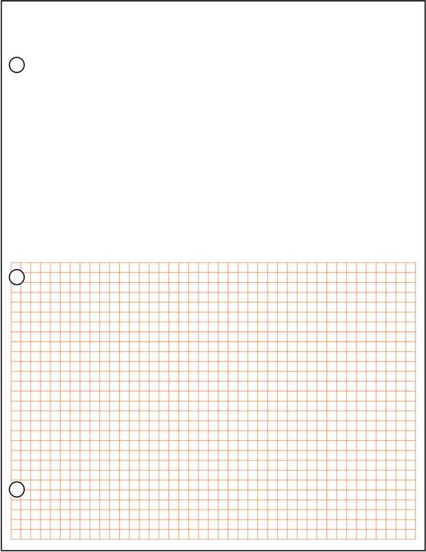 Metric half sheet graph paper, 1/2 cm - red - 500 sheet ream