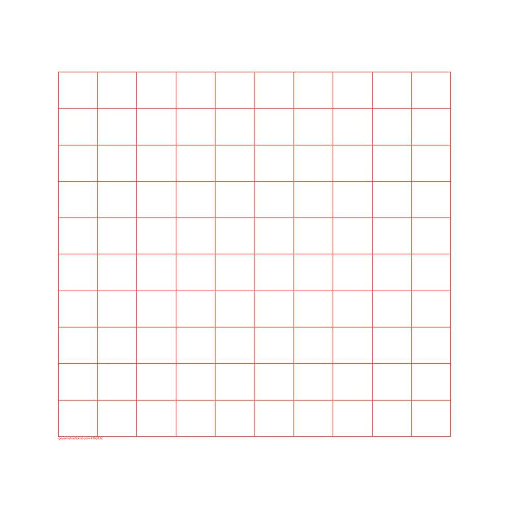 Graph paper pads, 10x10 squares, 100 sheets per pad, 3 pads | geyer  instructional products