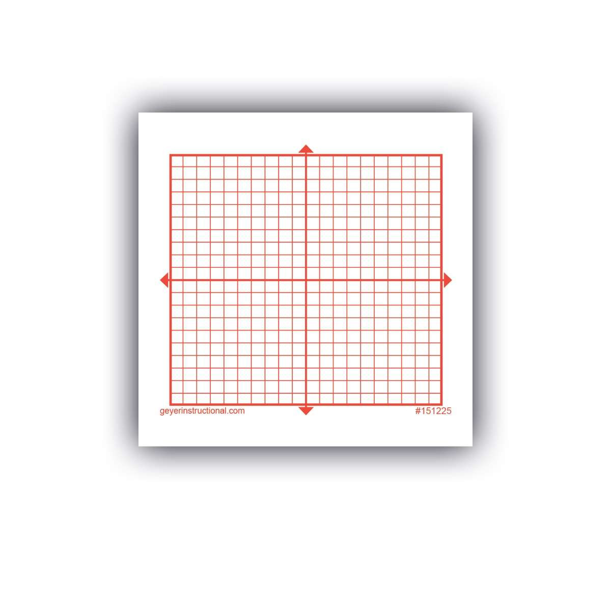 Graphing 3M Post - It Notes, XY Axis - 20 x 20 Square Grid | Geyer