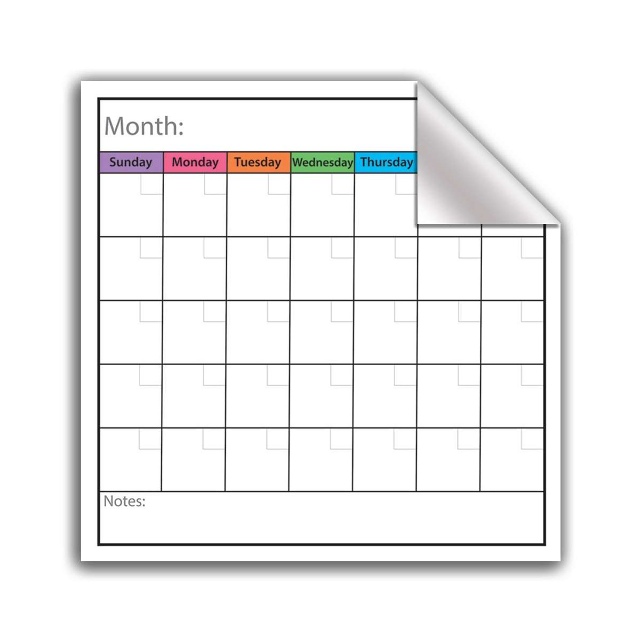 Repositionable, Low-Tac Peel & Stick - Calendar | Geyer Instructional