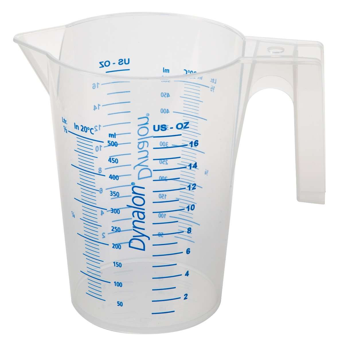 Karter Scientific 500ml Graduated Beaker – Polypropylene With Handle – 228S4