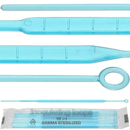 専用　Loop Clique The Foundation Inoculating Loops Blue, HIPS 10uL Loop, Case of 1000 | Geyer