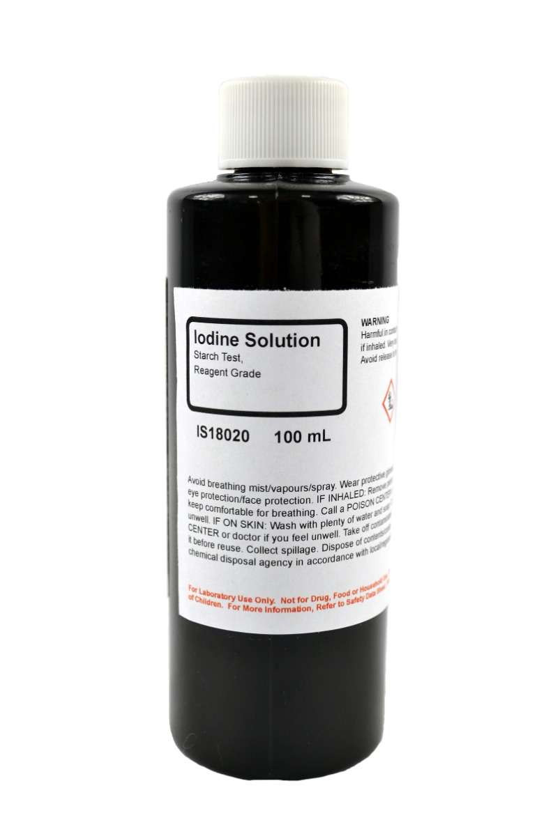 Aldon Chemicals: Iodine Solution (Starch Test) R/G 100ml IX0160