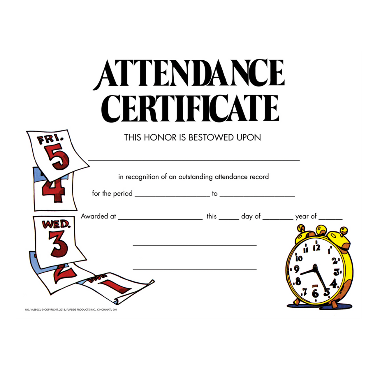 Attendance Certificate - Pack of 30 for Perfect Attendance | Geyer Instructional Products attendance-certificate-pack-of-30-for-perfect-attendance-geyer-instructional-products