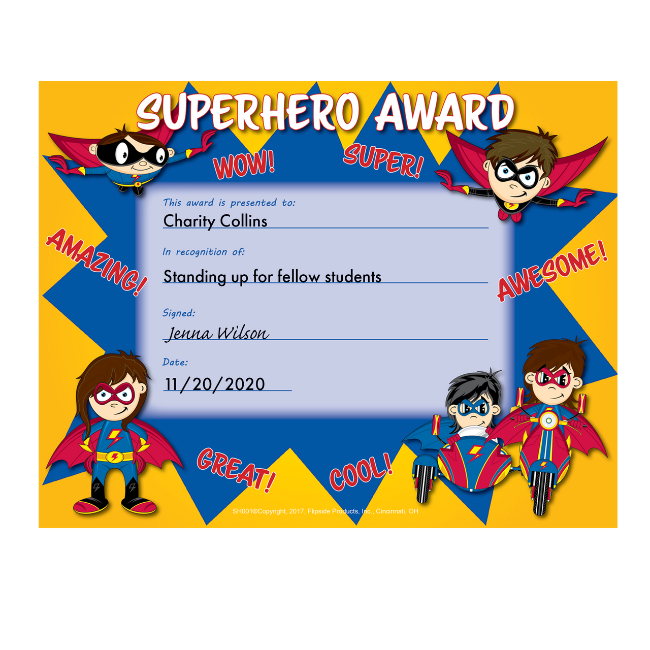Superhero Award Certificates - Pack of 30 | Geyer Instructional Products superhero-award-certificates-pack-of-30-geyer-instructional-products