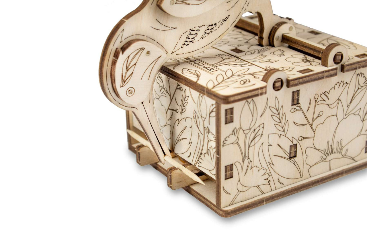 Novelty Toothpick Dispenser, Bird Push Toothpicks Holder