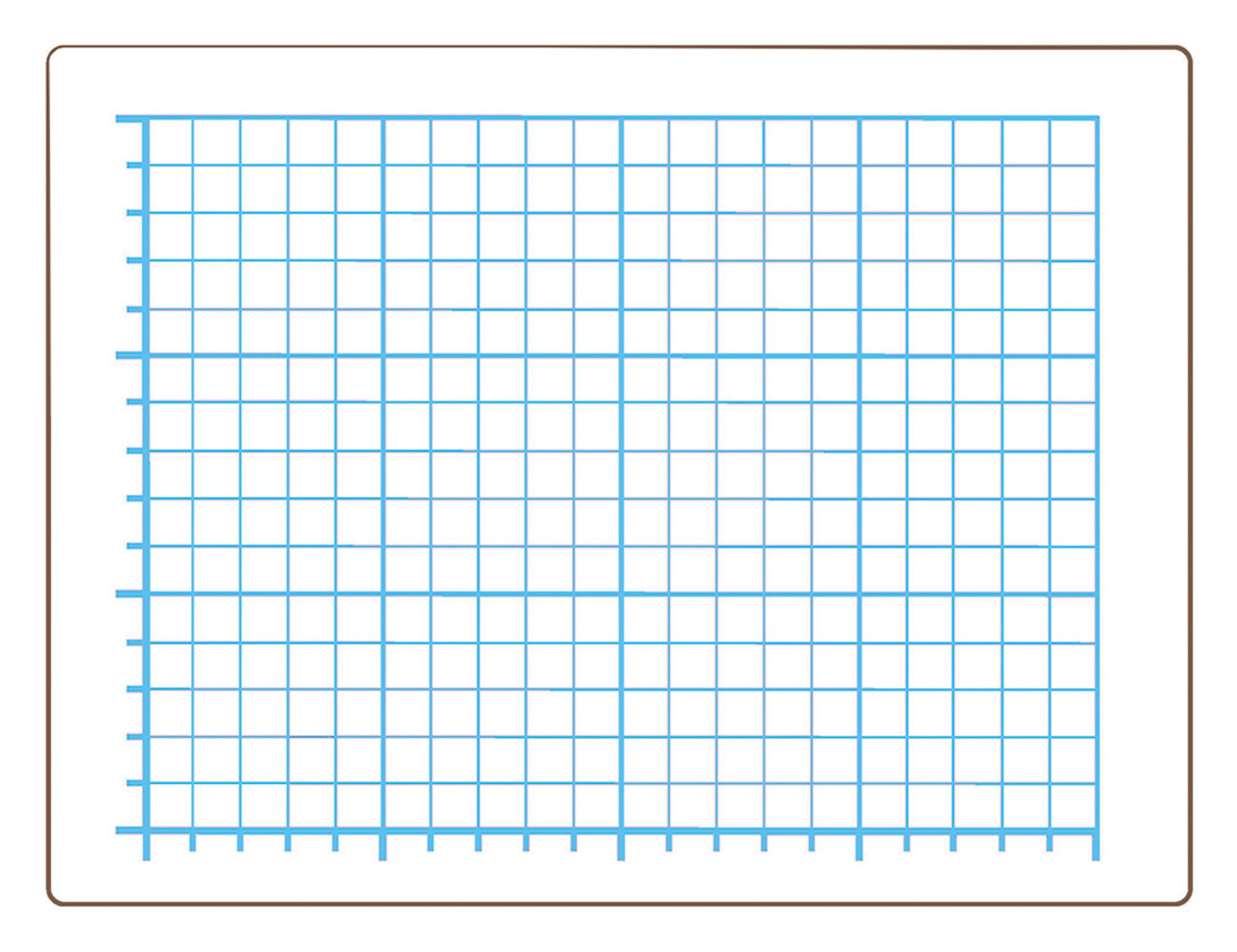 Quadrant Grid Dry Erase Board - Two-Sided (12 x 18 )