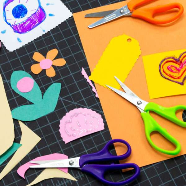 STANLEY Minnow 5-Inch Pointed Tip Kids Scissors, 8 Pack, Assorted