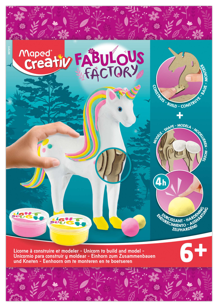 Creativ Fabulous Factory Unicorn 3D Quick-Drying Modeling Dough 9