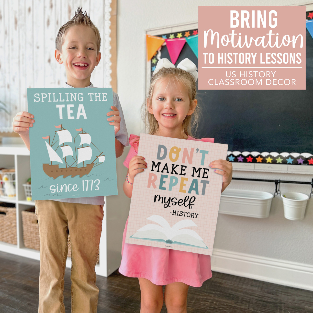 boho-history-bulletin-board-posters-classroom-decor-set-of-6 for Free Printable Classroom Decorations For Teachers Boho History Bulletin Board Posters - Classroom Decor Set of 6 for Free Printable Classroom Decorations For Teachers