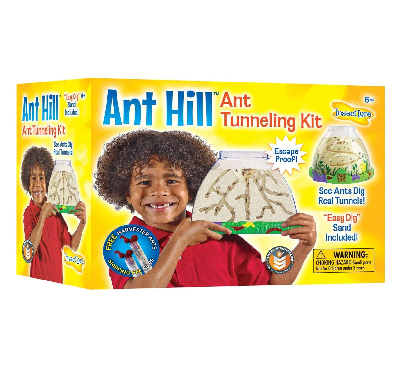 antアイテム Ant Mountain™ with 2 Tubes of Live Ants | Immersive Ant Farm Kit