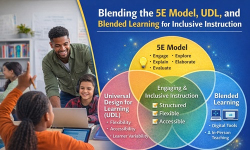 The Intersection of the 5E Instructional Model, Universal Design for Learning, and Blended Learning: A Framework for Inclusive Inquiry 