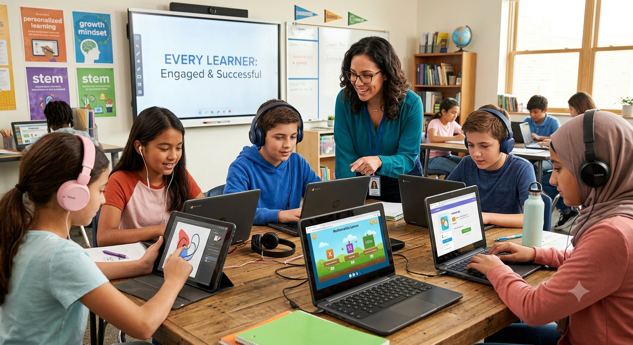 The Page, the Screen & the Headphones Teaching to Every Learner