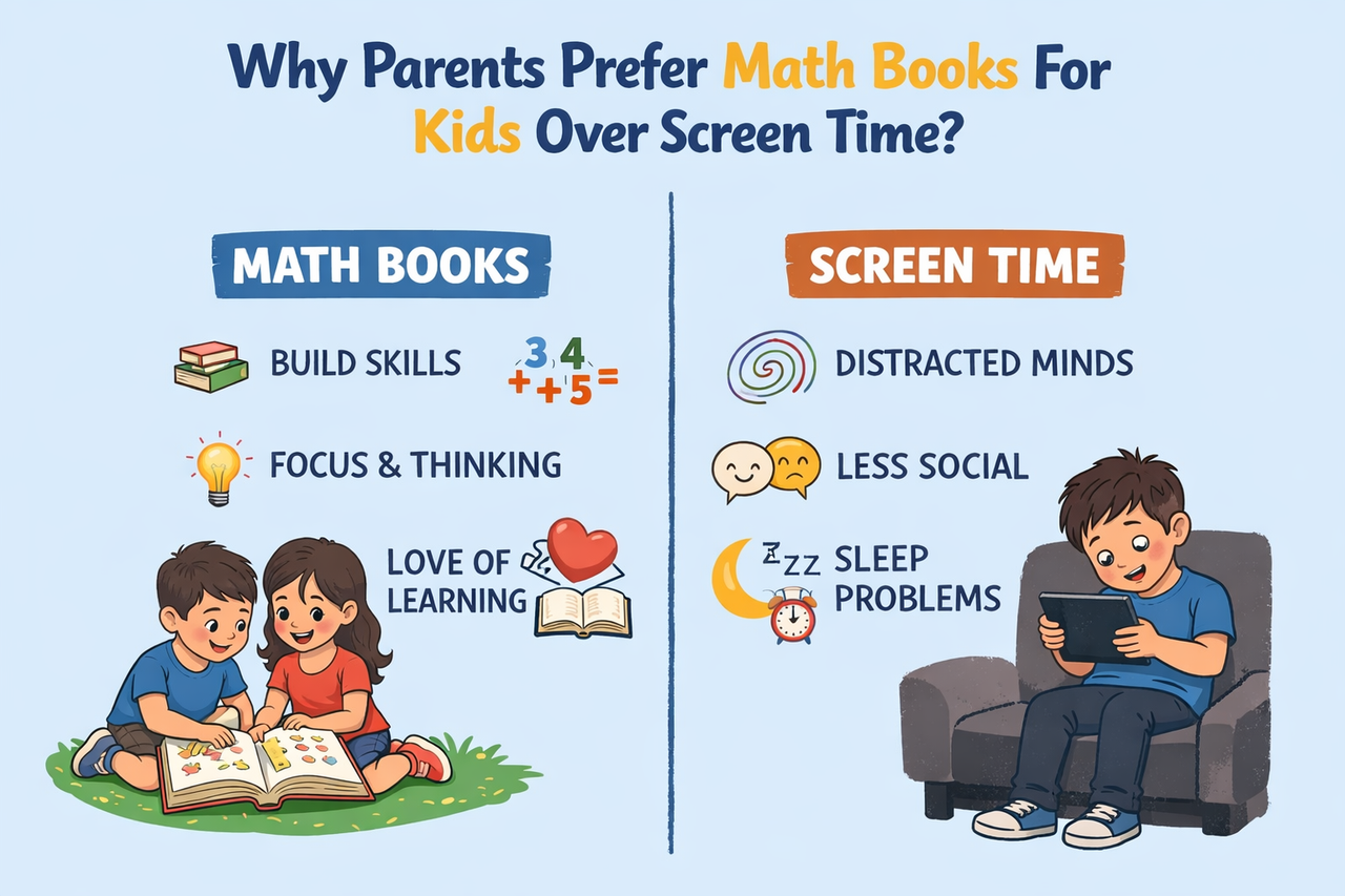 Why Parents Prefer Math Books For Kids Over Screen Time?