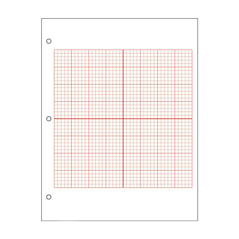 3-D Axis Graph Paper - Red -- 500 Sheet Ream | Geyer Instructional Products