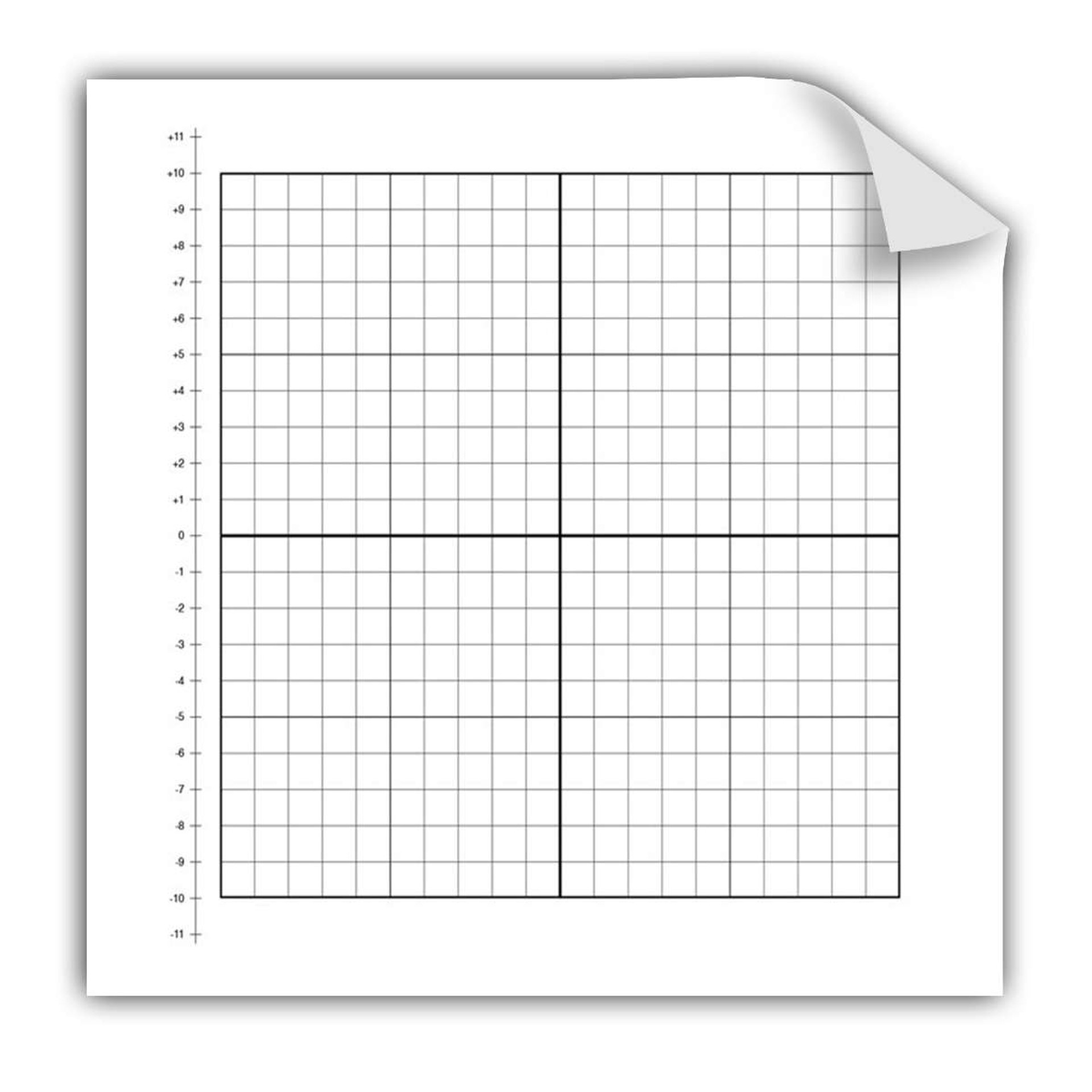 Geyer Instructional Products 181302 1st Quadrant Easy Cling Graph