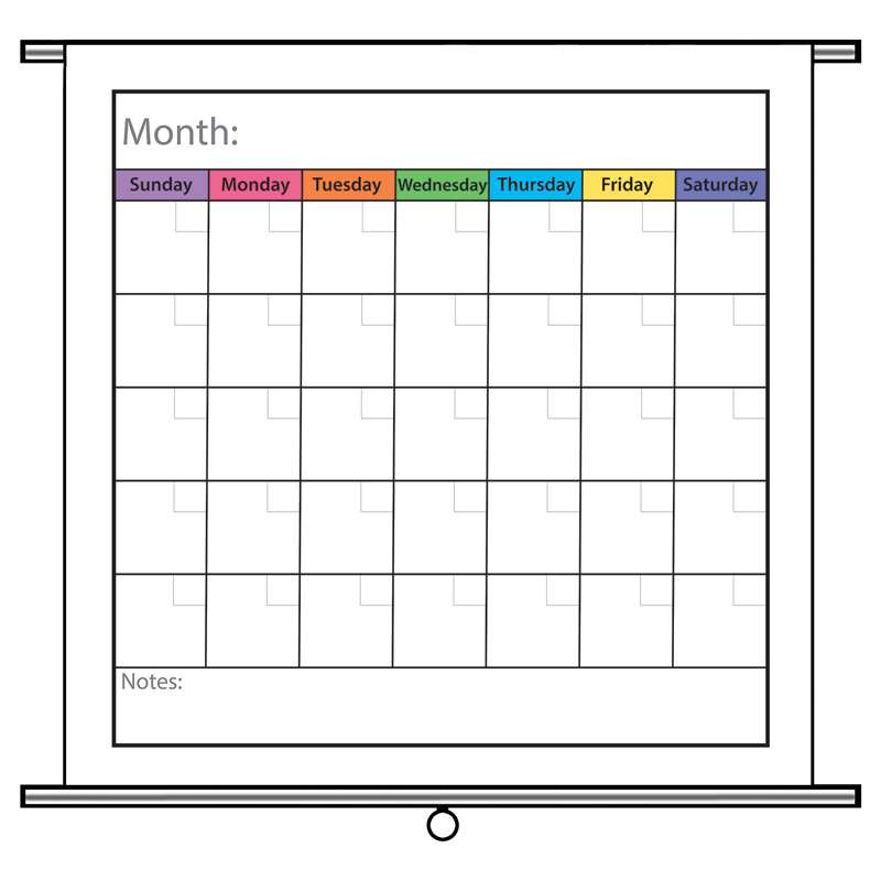 Dry Erase Monthly Calendar Magnet Geyer Instructional Products