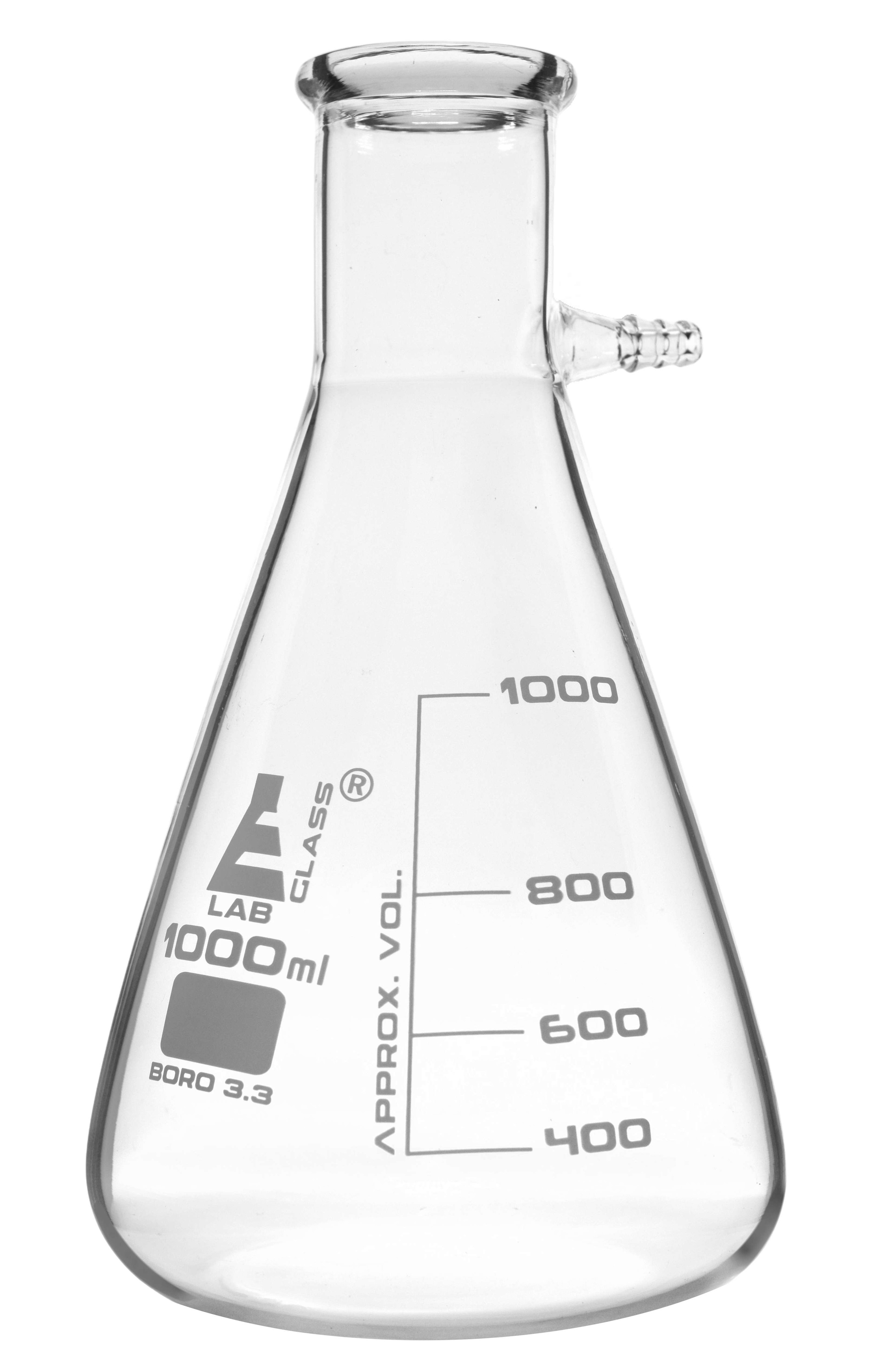 Erlenmeyer Flask 1000mL EISCO Borosilicate - Wide Neck Dual Scale