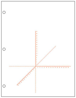 3-D Axis Graph Paper - Red -- 500 Sheet Ream_main