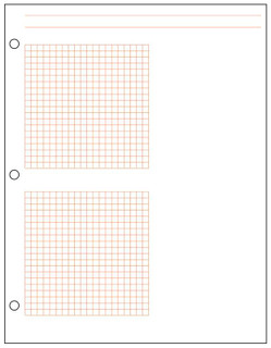 Decimal Graph Paper, 1/5" - Red -- 500 Sheet Ream 150028
