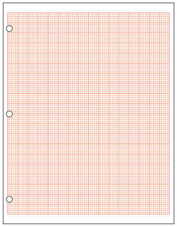 Decimal Graph Paper, 1/10" - Red - 500 Sheet Ream 150053