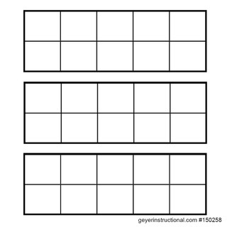 Graph Stickers - Ten Frame (Roll of 500 Stickers) 150259 Graph Stickers - Ten Frame (Roll of 500 Stickers) 150259