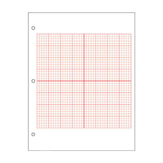 Axis Graph Paper, 3/16" - Red - 500 Sheet Ream 150512