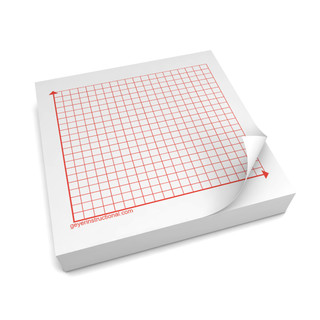 Graphing 3M Post It Notes-1st quadrant-20 x 20 squares