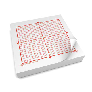 Graphing 3M Post-it Notes, X Y Axis- 20 x 20 square grid 151225