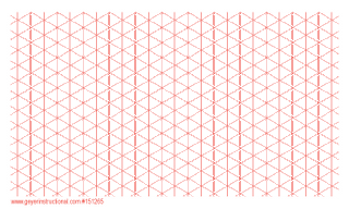 3"x5" Graphing 3M Post It Notes, Isometric Grid 151265