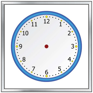 Blank Clock Face 4x4 Dry Erase Board 161200 Blank Clock Face 4x4 Dry Erase Board 161200