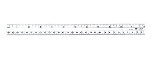Clear Plastic 12" Ruler With Metric Scale 170262 Clear Plastic 12" Ruler With Metric Scale 170262