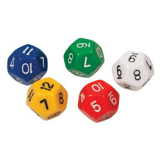 12-Sided Dice, Set of 5 180508