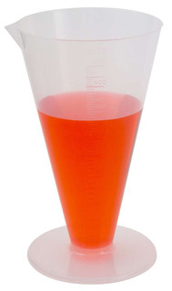 Cylinder Conical Graduated, PP 500ml, Case of 6 194862