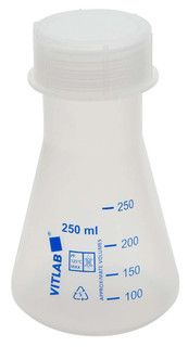 Flask Erlenmeyer w Cap, PP 250ml, Case of 6 194990