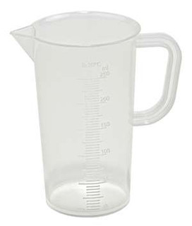 Beaker w Handle Tall Form, PP 250ml, Case of 24 194664