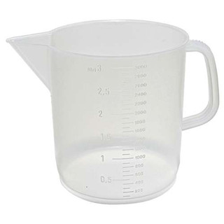 Beaker Low w Handle, PP 3000ml, Case of 12 194676