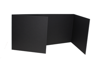 Black Study Carrels 12 x 48, Classroom Privacy Panels Pack of 24_main