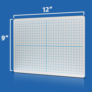 Two-Sided XY Axis Dry Erase Boards with Markers & Erasers – 12 Pack_main Two-Sided XY Axis Dry Erase Boards with Markers & Erasers – 12 Pack_main