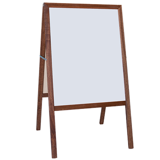 Marquee Easel (stained hardwood) White dry erase/Black chalkboard