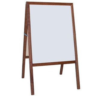 Marquee Easel (stained hardwood) White dry erase/Black chalkboard 204150