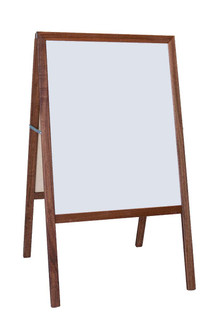 Stained White Dry-Erase/Black Dry-Erase Marquee Easel 204180