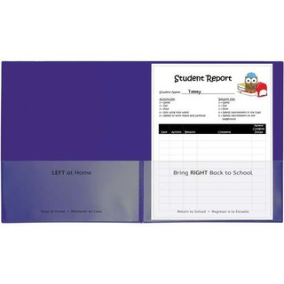 Classroom Connector Folders, Purple, 25/BX 211196