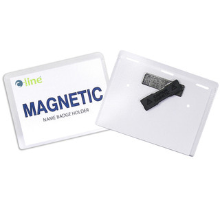 Magnetic Style Name Badge Kit, 4 x 3, 20/BX