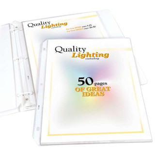 High Capacity Polypropylene Sheet Protector, clear, 11 x 8 1/2, 25/BX 211340