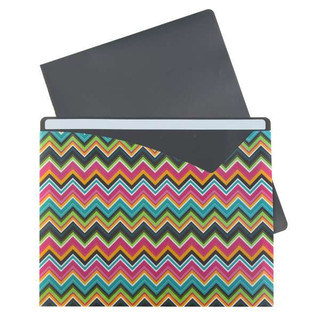 Bold Basics Write-On File Jackets, Assorted, 8 1/2 x 11, 6/PK 211396