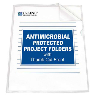 Project Folder with Antimicrobial Protection, Reduced Glare, 11 X 8 1/2, 25/BX 211358