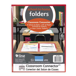 Classroom Connector Folders, Assorted, 6/PK 211430