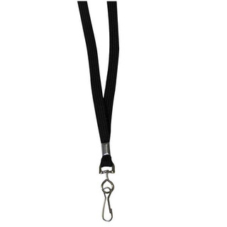 Standard Lanyard, Swivel Hook, Black (Set of 24) 211418